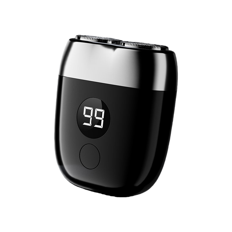 Digital Display Mini Electric Shaver, USB Rechargeable, Portable Men’s Beard Shaver
