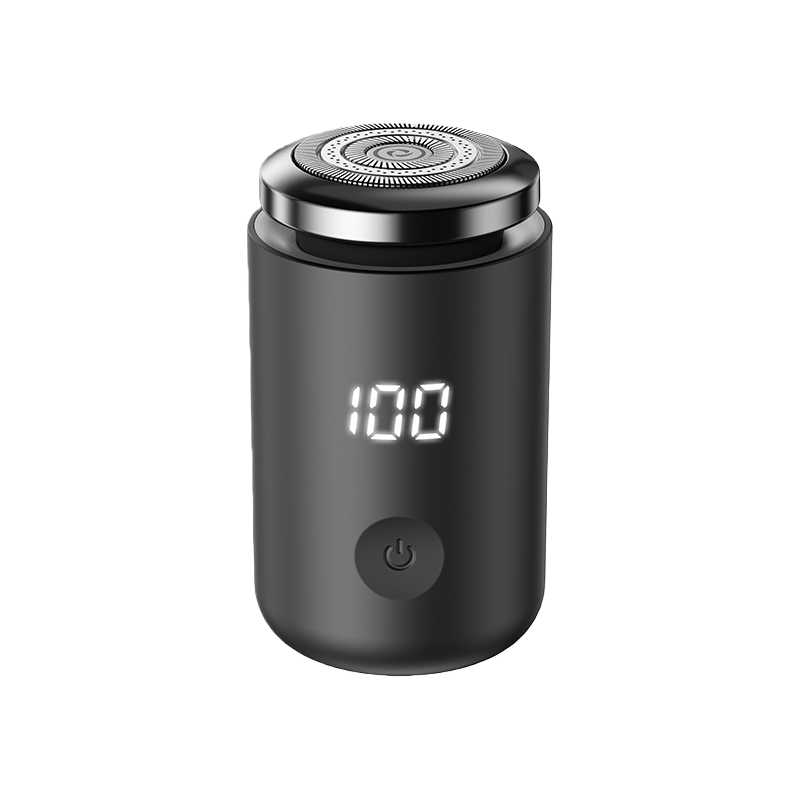 LED Mini Electric Shaver, USB Rechargeable, Rotary Shaving, Portable Car Shaver